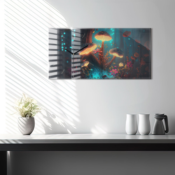 Horizontálne hodiny Lesné a magické huby