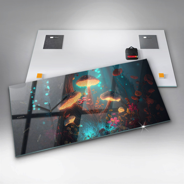 Horizontálne hodiny Lesné a magické huby