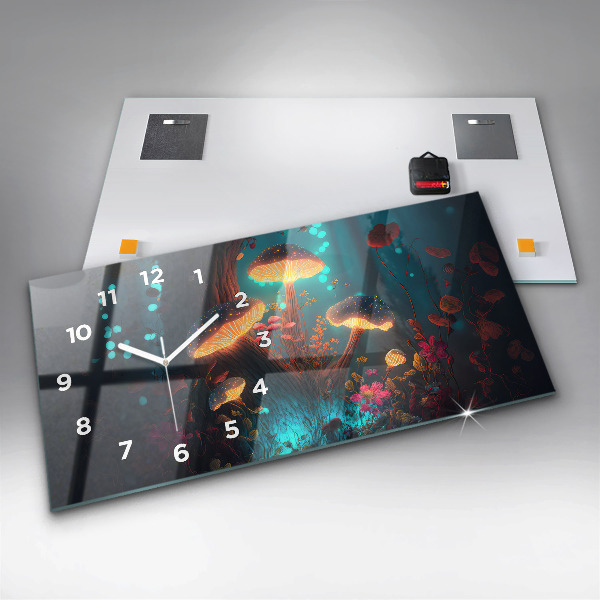 Horizontálne hodiny Lesné a magické huby