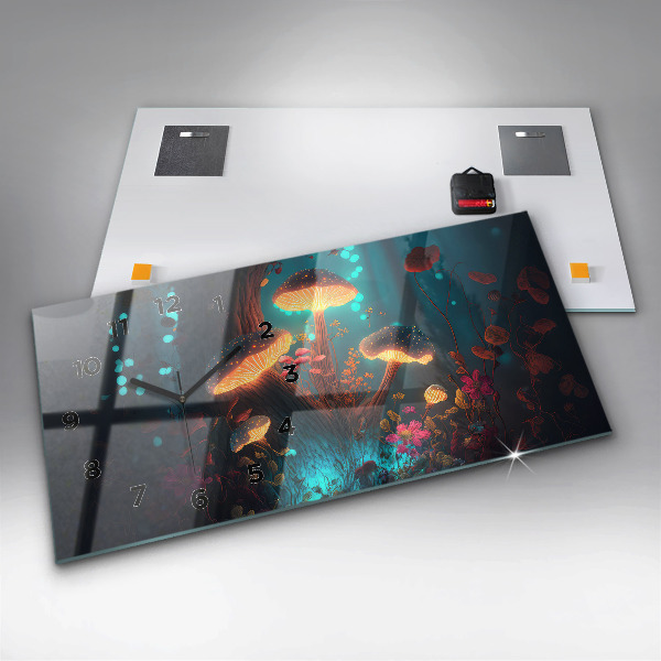 Horizontálne hodiny Lesné a magické huby