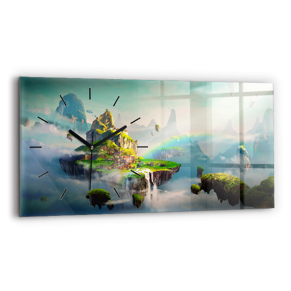 Horizontálne hodiny Fantazijné scény v čínskom štýle