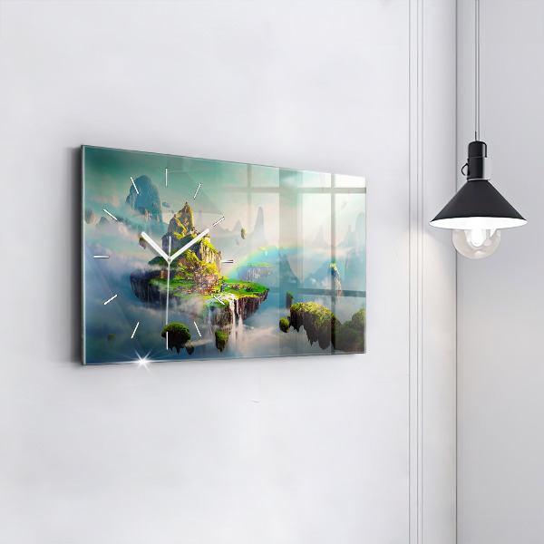 Horizontálne hodiny Fantazijné scény v čínskom štýle