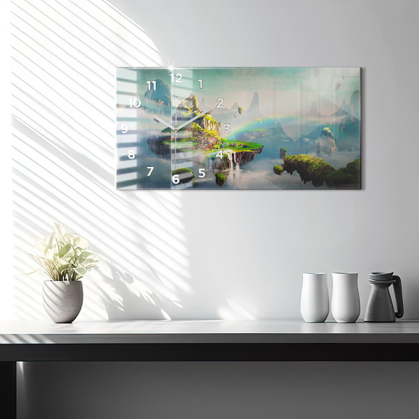 Horizontálne hodiny Fantazijné scény v čínskom štýle