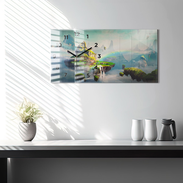 Horizontálne hodiny Fantazijné scény v čínskom štýle