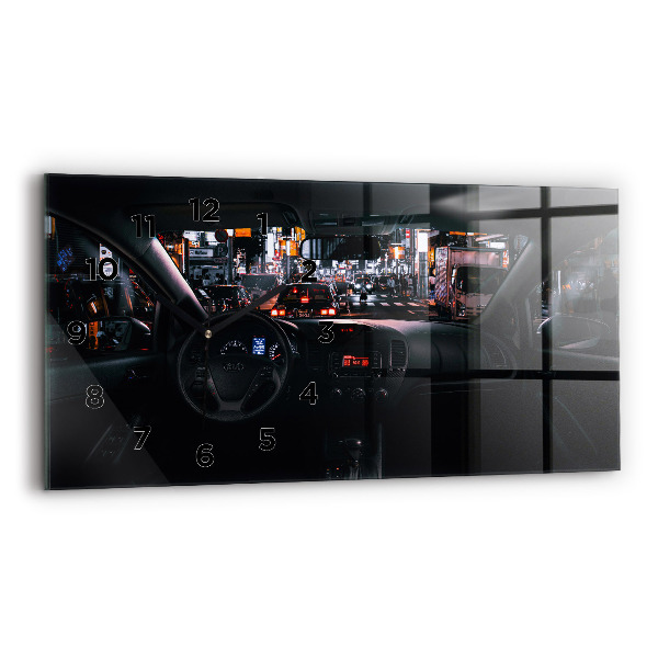 Horizontálne hodiny Auto v Tokiu