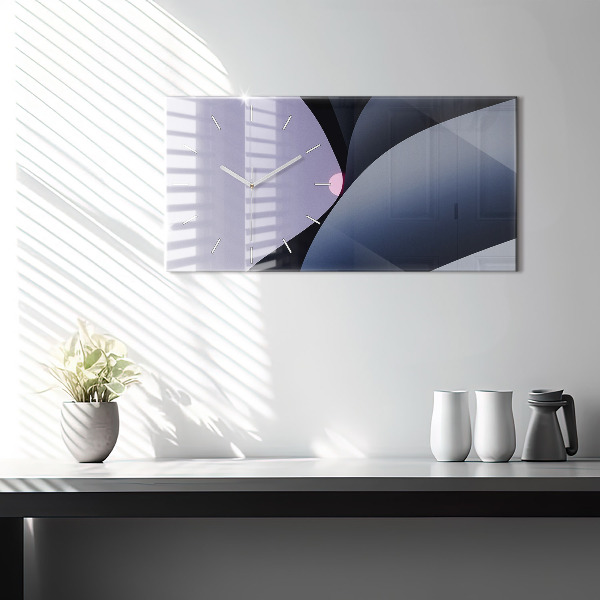 Horizontálne hodiny Abstrakcia slnka