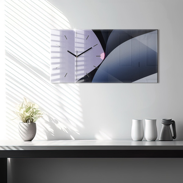 Horizontálne hodiny Abstrakcia slnka