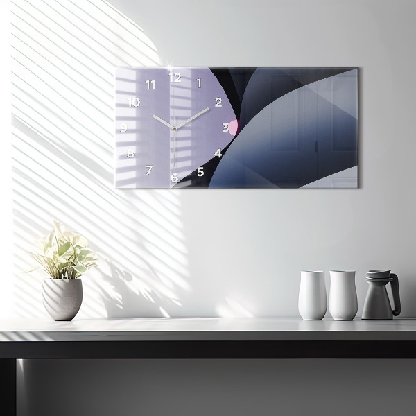 Horizontálne hodiny Abstrakcia slnka