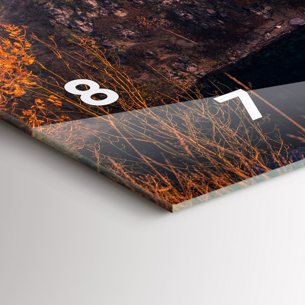 Horizontálne hodiny Krakov, jazero Zakrzówek, jeseň