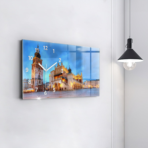 Horizontálne hodiny Hlavné trhové námestie v Krakove