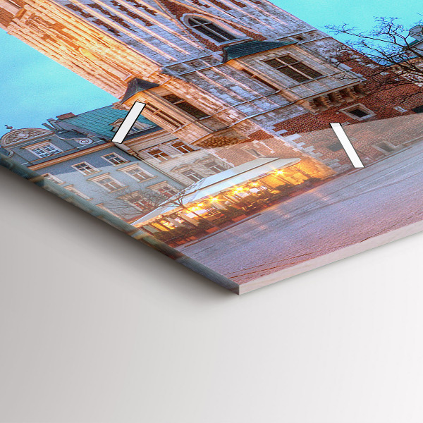 Horizontálne hodiny Hlavné trhové námestie v Krakove