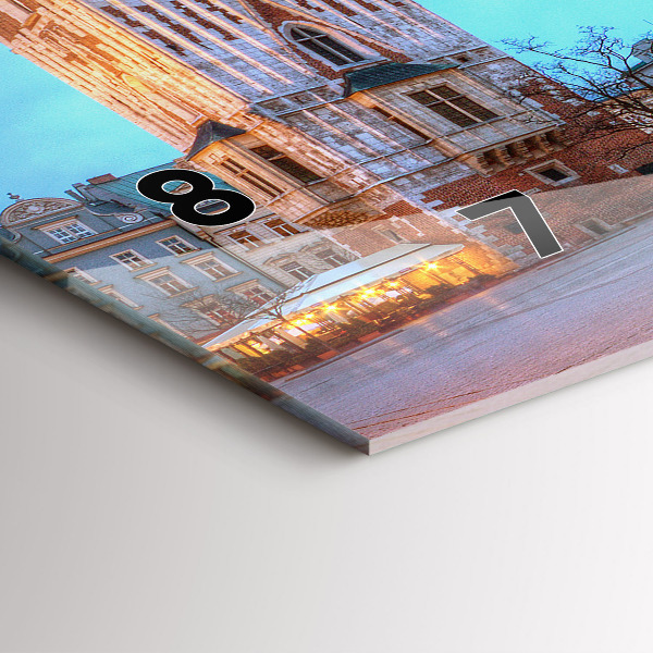 Horizontálne hodiny Hlavné trhové námestie v Krakove