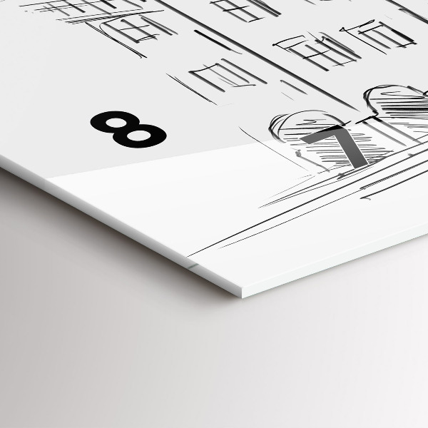 Horizontálne hodiny Náčrt starého mesta Poznaň