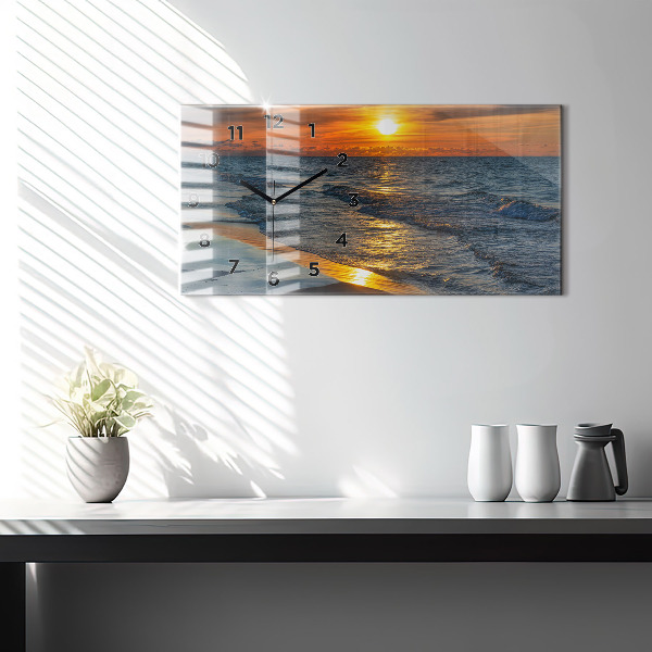 Horizontálne hodiny Władysławowo Baltské more