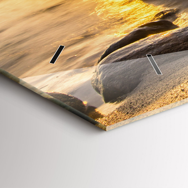 Horizontálne hodiny Východ slnka Baltské more