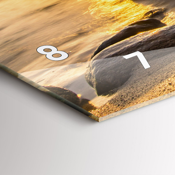 Horizontálne hodiny Východ slnka Baltské more