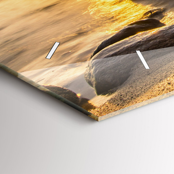 Horizontálne hodiny Východ slnka Baltské more