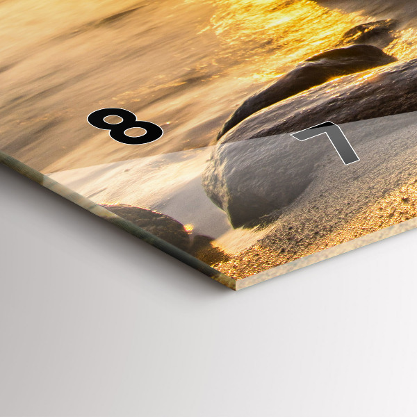 Horizontálne hodiny Východ slnka Baltské more