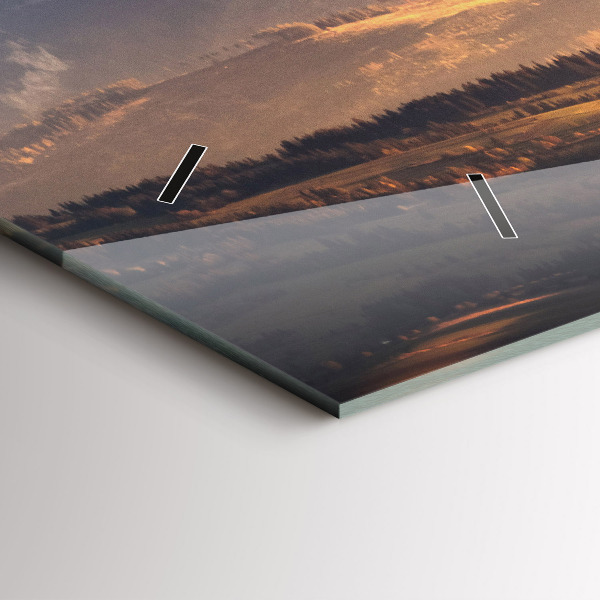 Horizontálne hodiny Tatry v zime horská panoráma