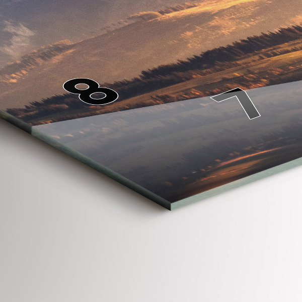 Horizontálne hodiny Tatry v zime horská panoráma