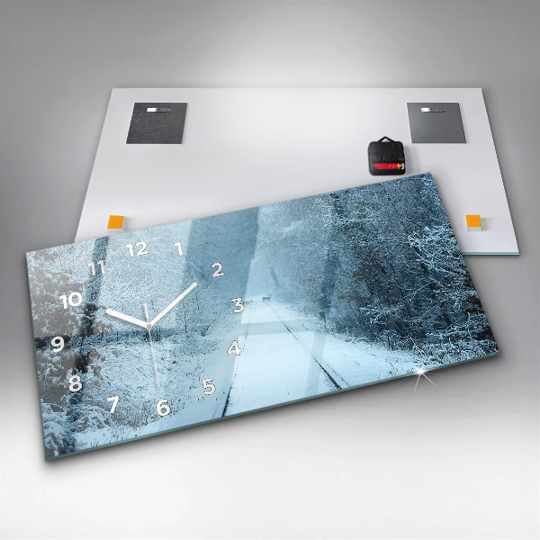 Horizontálne hodiny Jeleň na tratiach