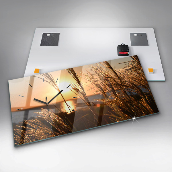 Horizontálne hodiny Pšenica v Zlatej hodine