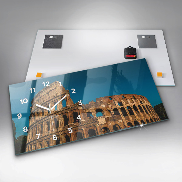 Horizontálne hodiny Koloseum v Taliansku