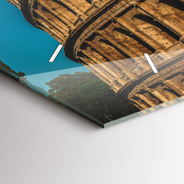 Horizontálne hodiny Koloseum v Taliansku