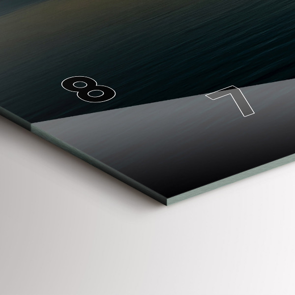 Horizontálne hodiny Krajina pri východe slnka