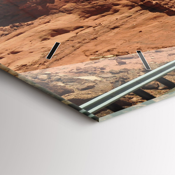 Horizontálne hodiny Route 66 v USA