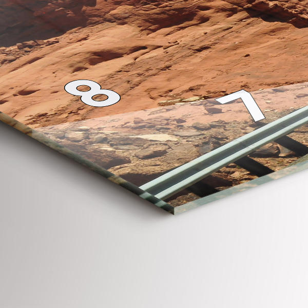 Horizontálne hodiny Route 66 v USA