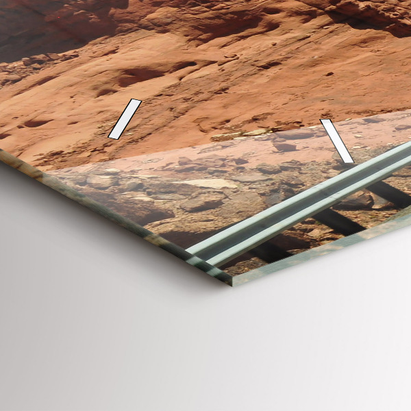 Horizontálne hodiny Route 66 v USA