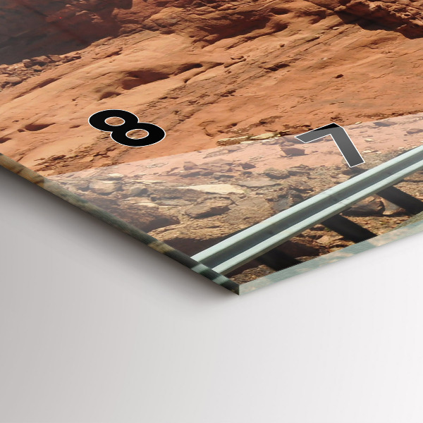 Horizontálne hodiny Route 66 v USA