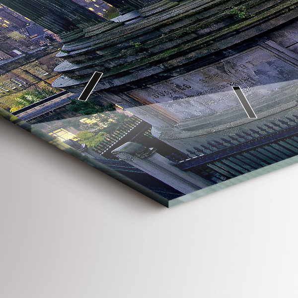 Horizontálne hodiny Edinburgh z Calton Hill