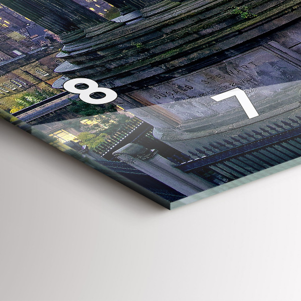 Horizontálne hodiny Edinburgh z Calton Hill