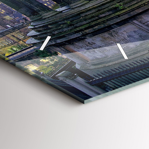 Horizontálne hodiny Edinburgh z Calton Hill