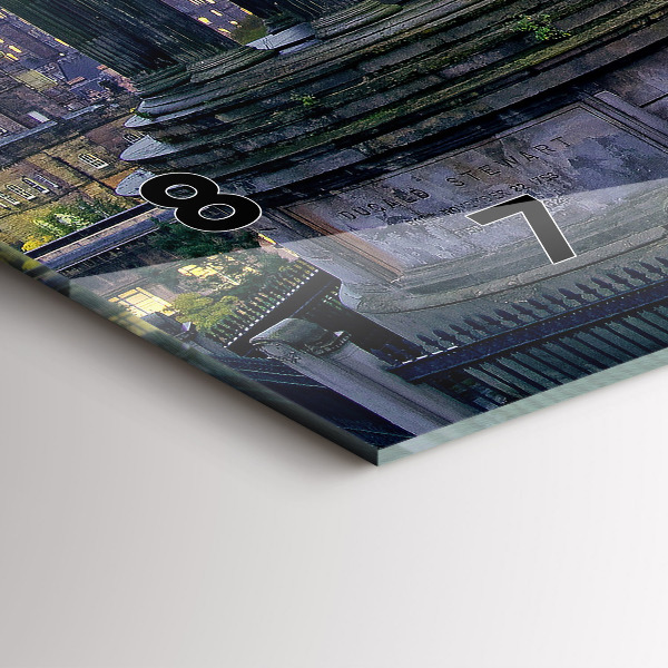 Horizontálne hodiny Edinburgh z Calton Hill