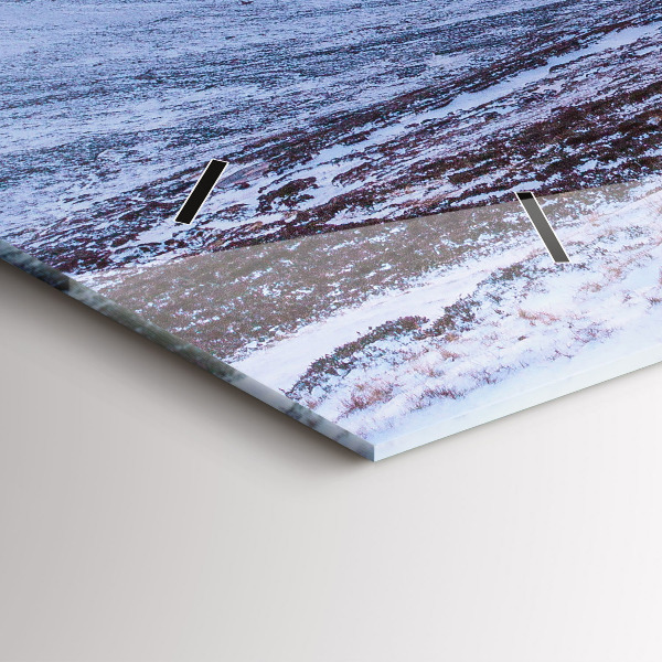 Horizontálne hodiny Chata v horskom prostredí