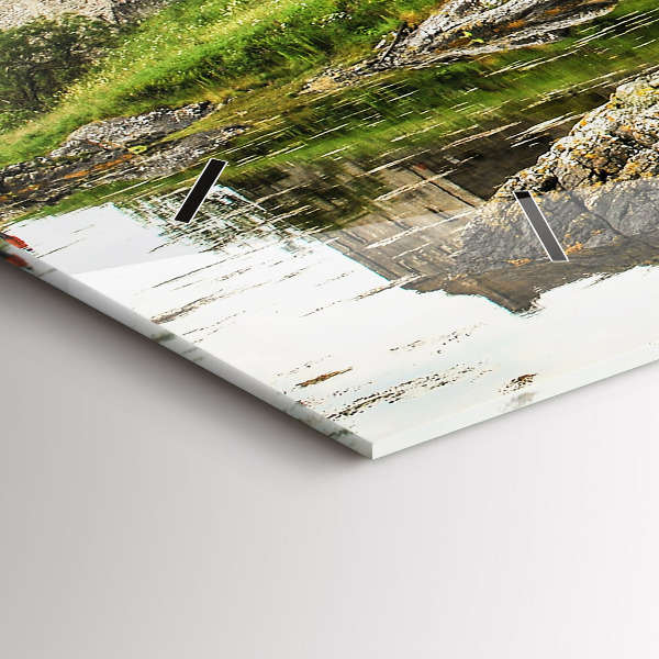 Horizontálne hodiny Hrad Eilean Donan v Škótsku