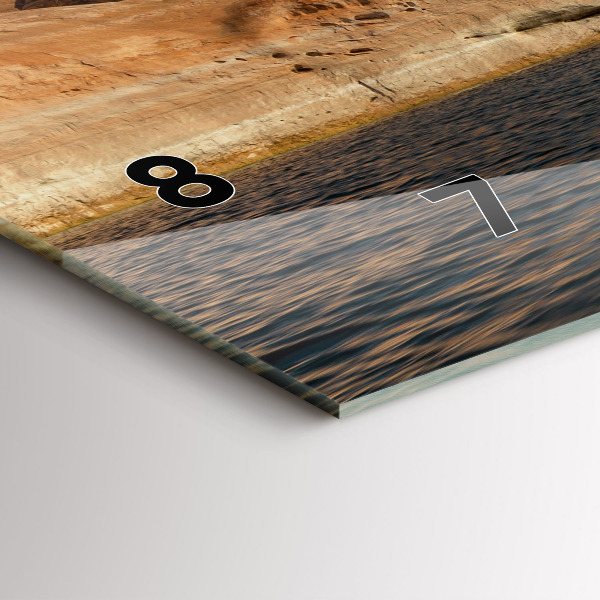 Horizontálne hodiny Osoba vodné lyžovanie