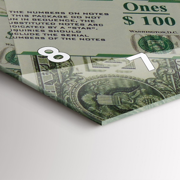 Horizontálne hodiny 1 americký dolár