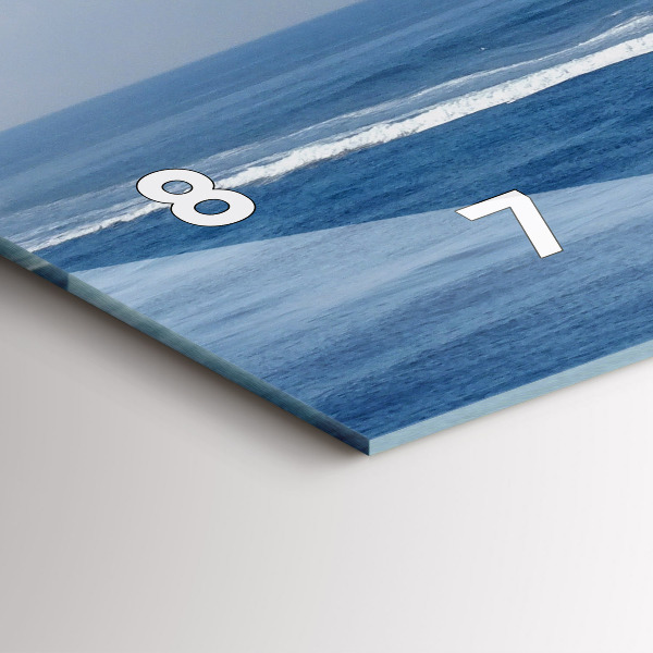 Horizontálne hodiny Plachetnica na oceáne