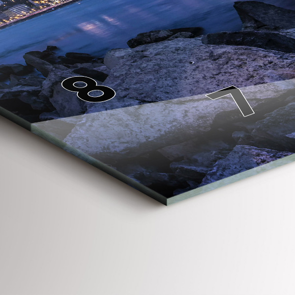 Horizontálne hodiny Skalnaté pobrežie pod mostom