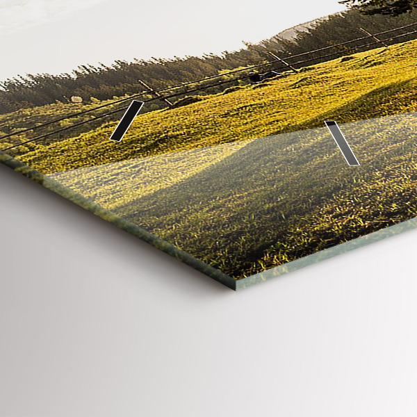 Horizontálne hodiny Strom na kopci