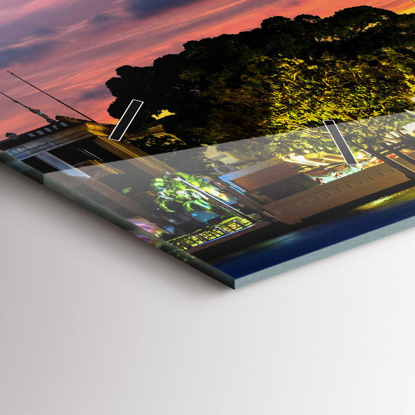 Horizontálne hodiny Chrám v Bangkoku