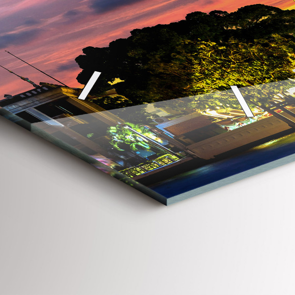 Horizontálne hodiny Chrám v Bangkoku