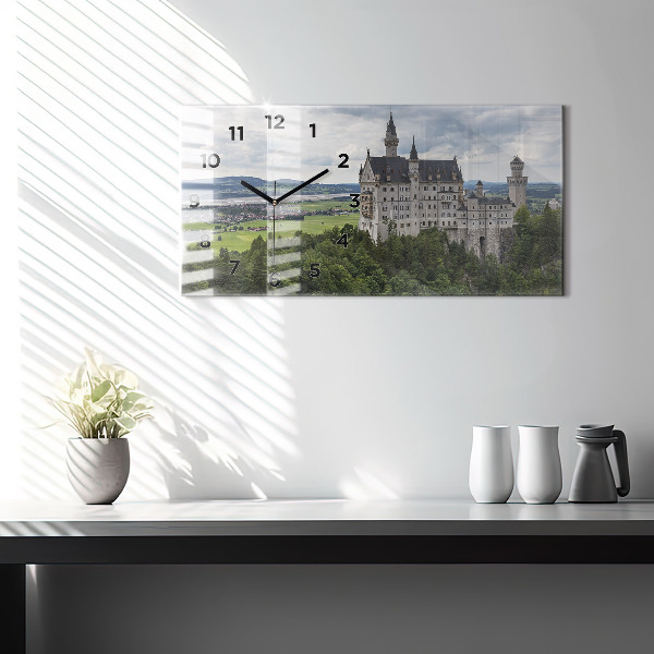 Horizontálne hodiny Zámok Neuschwanstein