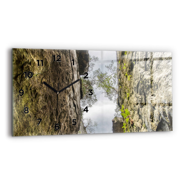 Horizontálne hodiny Skalné mesto v Českej republike