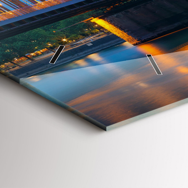 Horizontálne hodiny Pohľad na radnicu