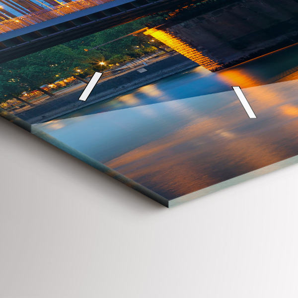 Horizontálne hodiny Pohľad na radnicu